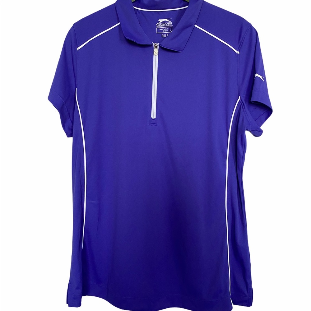 Slazenger Golf Sz L Short Sleeve Golf Top